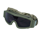 Тактичні окуляри маска E-Tac WT-12 + змінні лінзи (1 окуляри та 3 лінзи) - зображення 2