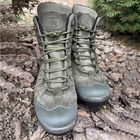 Зимние мужские Ботинки с 3-слойной структурой Teda до -30 °C / Водонепроницаемые кожаные Берцы хаки размер 44 - изображение 4