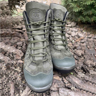 Зимние мужские Ботинки с 3-слойной структурой Teda до -30 °C / Водонепроницаемые кожаные Берцы хаки размер 45 - изображение 4