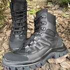 Зимние мужские Ботинки с 3-слойной структурой Teda до -30 °C / Водонепроницаемые кожаные Берцы черные размер - изображение 4
