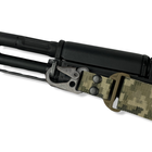 Ремень оружейный одно/двухточечный с дополнительным креплением и усиленным карабином пиксель - изображение 3