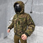 Чоловіча куртка "Logos-tac" з хутром шиншили / Вологозахищений верхній одяг rip-stop мультикам розмір L - зображення 3