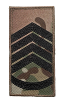 Шеврон погон Tactic4Profi вишивка Головний сержант ЗСУ мультикам (10*5) - изображение 1