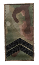 Шеврон погон Tactic4Profi вишивка Молодший сержант ЗСУ мультикам (10*5) - зображення 1