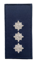 Шеврон погон Tactic4Profi вишивка Старший лейтенант ДСНС синій (10*5) - зображення 1