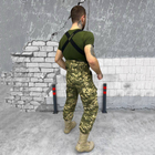 Чоловічі зимові брюки ripstop із утеплювачем синтепон 100 / Штани "logos tactical" з підтяжками піксель розмір M - зображення 3