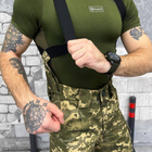 Чоловічі зимові брюки ripstop із утеплювачем синтепон 100 / Штани "logos tactical" з підтяжками піксель розмір M - зображення 5
