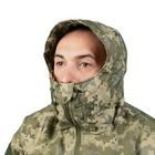 Мужской зимний костюм NordStorm / Ветрозащитная куртка + брюки "Cyclone" пиксель размер L 50-52 - изображение 4