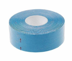 Кинезио тейп (кинезиологический тейп) Kinesiology Tape 2.5см х 5м голубой - изображение 1