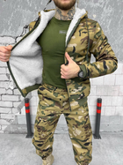 Тактичний зимовий теплий військовий комплект Sparka ( Куртка + Штани ), Камуфляж: Мультикам, Розмір: XXL - зображення 3