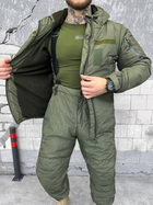 Тактичний зимовий теплий військовий комплект Dirty ( Куртка + Штани ), Камуфляж: Олива, Розмір: XXL - зображення 4