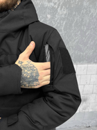 Тактичний зимовий теплий військовий комплект PHR/11 ( Куртка + Штани ), Камуфляж: Чорний, Розмір: M - зображення 6