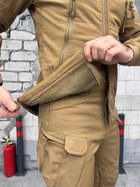 Тактический зимний теплый военный комплект SND ( Куртка + Штаны ), Камуфляж: Койот, Размер: S - изображение 6