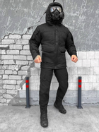 Тактичний зимовий теплий військовий комплект PHR/11 ( Куртка + Штани ), Камуфляж: Чорний, Розмір: S - зображення 1