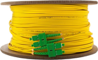 Оптичний патч-корд Qoltec SC/APC - SC/APC Singlemode 9/125 G652D Duplex 90 м Yellow (5901878540887) - зображення 3