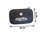 Портативная компактная мини-аптечка. Черная 20х12 см. AMZ 77-7528368 - изображение 3