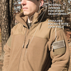 Куртка оливковая флисовая тактическая Rothco Spec Ops Tactical Fleece Jacket Olive Drab размер М - изображение 5