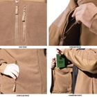 Куртка оливковая флисовая тактическая Rothco Spec Ops Tactical Fleece Jacket Olive Drab размер М - изображение 6