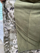 Зимняя военная форма пиксельный Мужской Костюм военный тактический утепленный SoftShell пиксель на флисе 52-54(XL-XXL) (238853) - изображение 4