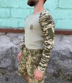 Кофта Військова піксельна футболка з довгим рукавом тактичний рашгард трикотажний хакі Піксель ЗСУ 56 (194311) - зображення 2
