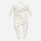 Pajacyk Pinokio Lovely Day Babyblue Wrapped Overall LS 56 cm Ecru (5901033311376)