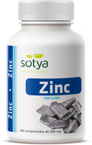 Дієтична добавка Sotya Zinc 500 мг 100 таблеток (8427483005001) - зображення 1