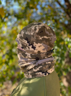 Військова шапка під шолом на флісі 260г/м Піксель. Розмір 58-59 - зображення 2