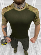 Тактическая футболка Побратим 2, CoolMax, Олива+Мультикам, размер XXL - изображение 3