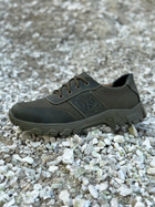 Літні шкіряні з сіткою тактичні кросівки Побратим -12 з Гербом, Олива, розмір 38 - зображення 7