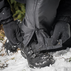 Штани тактичні зимові утеплені з підтяжками M-Tac Arctic Black Розмір XS - зображення 6