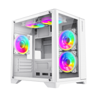 Корпус компьютерный GameMax Infinity Mini White без блока питания Minitower Белый