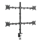 Крепление для 4-х экранов Brateck LDT66-C048 настольное 17"-32" нагрузка 36кг