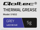 Термопаста Qoltec 4.63 Вт/(м*К) 5 г Grey (5901878516523) - зображення 2