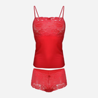 Еротичний комплект (майка + трусики-шорти) жіночий DKaren Dafne L Червоний (5900652528332) - зображення 2
