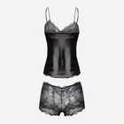 Еротичний комплект (майка + трусики-шорти) жіночий DKaren Nevada XS Чорний (5903251460478) - зображення 2