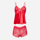 Komplet erotyczny (podkoszulka + majtki-szorty) damski DKaren Nevada 2XL Czerwony (5903251460461) - obraz 1