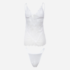 Komplet erotyczny (koszula nocna + majtki-bikini) damski DKaren Stacy 2XL Biały (5903251460348) - obraz 1