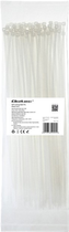 Кабельні стяжки Qoltec Nylon UV 3.6 x 300 мм 100 шт White (5901878522012) - зображення 1