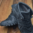 Зимові чорні тактичні прошиті кросівки 39 (26 см) - зображення 5