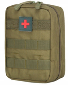 Тактична аптечка армійська сумка для медикаментів Edibazzar 305029621145 хакі - зображення 3