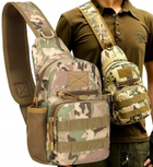 Тактична армійська чоловіча сумка-слінг Edibazzar ST127S мультикам - зображення 4