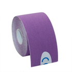 Пластир Кінезіо тейп для тейпування Kinesiology Tape 5 м Фіолетовий - зображення 3