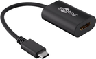 Adapter Goobay USB Type-C - HDMI czarny (4040849385322) - obraz 1