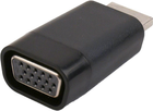 Kabel Cablexpert HDMI-VGA 0.03 m Czarny (8716309099721) - obraz 1