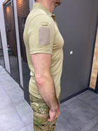 Поло тактичне Vogel, колір Койот, розмір XL, з липучками для шевронів на рукавах, футболка тактична - зображення 3