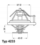 Термостат WAHLER 423380D