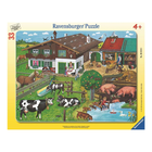Puzzle klasyczne Ravensburger Zwierzęta i ich rodziny 32 x 24 cm 33 elementów (4005556066186) - obraz 1
