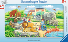 Puzzle klasyczne Ravensburger Wycieczka do zoo 25 x 14.5 cm 15 elementów 4005556061167) - obraz 1