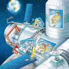 Puzzle klasyczne Ravensburger w kosmicznej misji z Tomem i Mią 21 x 21 cm 3 x 49 elementów (4005556050888) - obraz 3