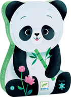 Puzzle klasyczne Djeco Shapes Puzzle Leo the Panda 42 x 30 cm 24 elementów (3070900072824) - obraz 1